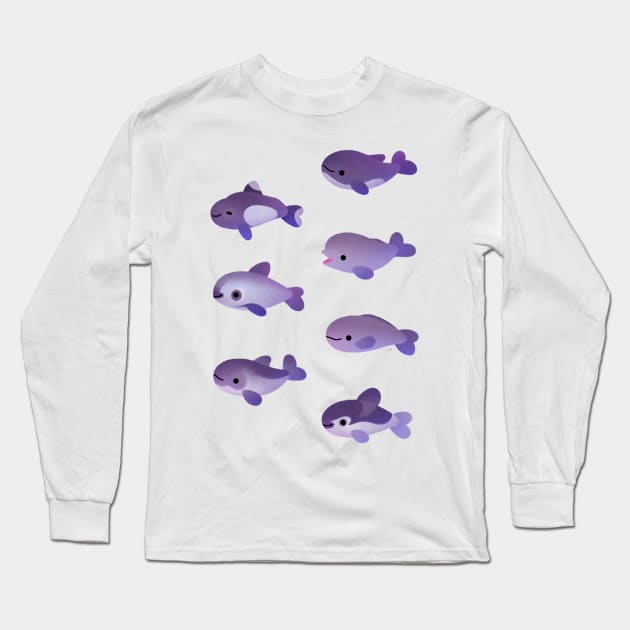 Porpoise Day Long Sleeve T-Shirt by pikaole